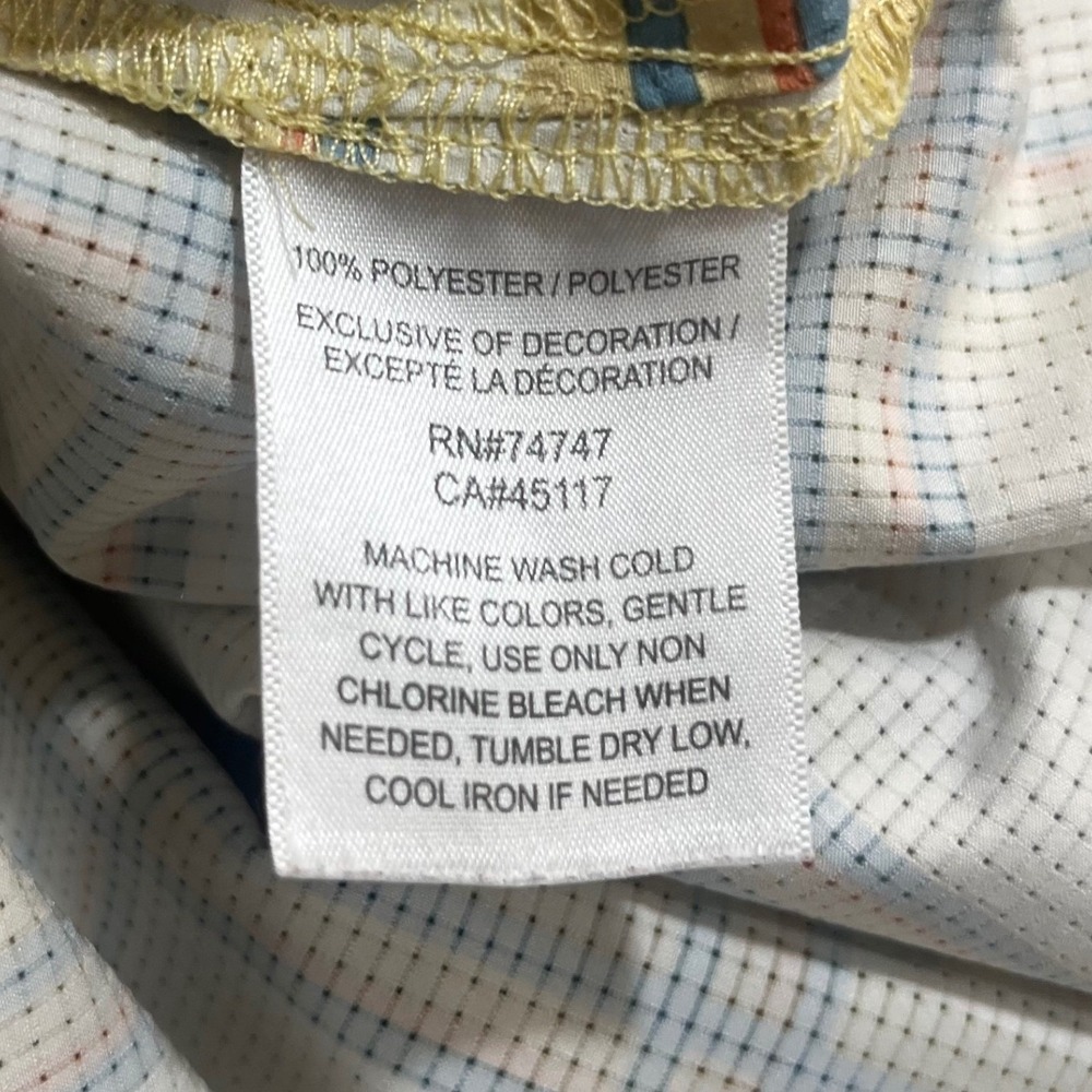 Set 2 Ascend Blue Cream Multicolored Check Short Sleeve Button Shirt Size XL - Picture 12 of 12